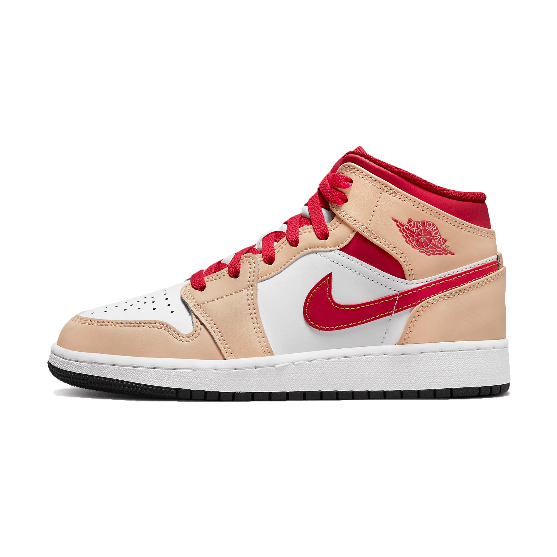 Air Jordan 1 Mid GS 'White Onyx Light Curry'