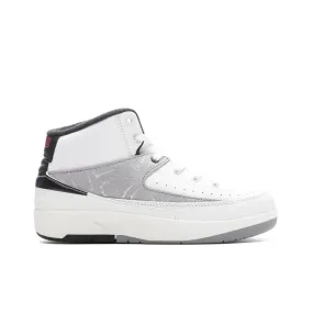 Air Jordan 2 Retro (PS) 'Python' - White/Fire Red/Cement Grey