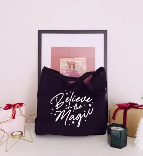 Believe In The Magic - Large Canvas Tote Bag