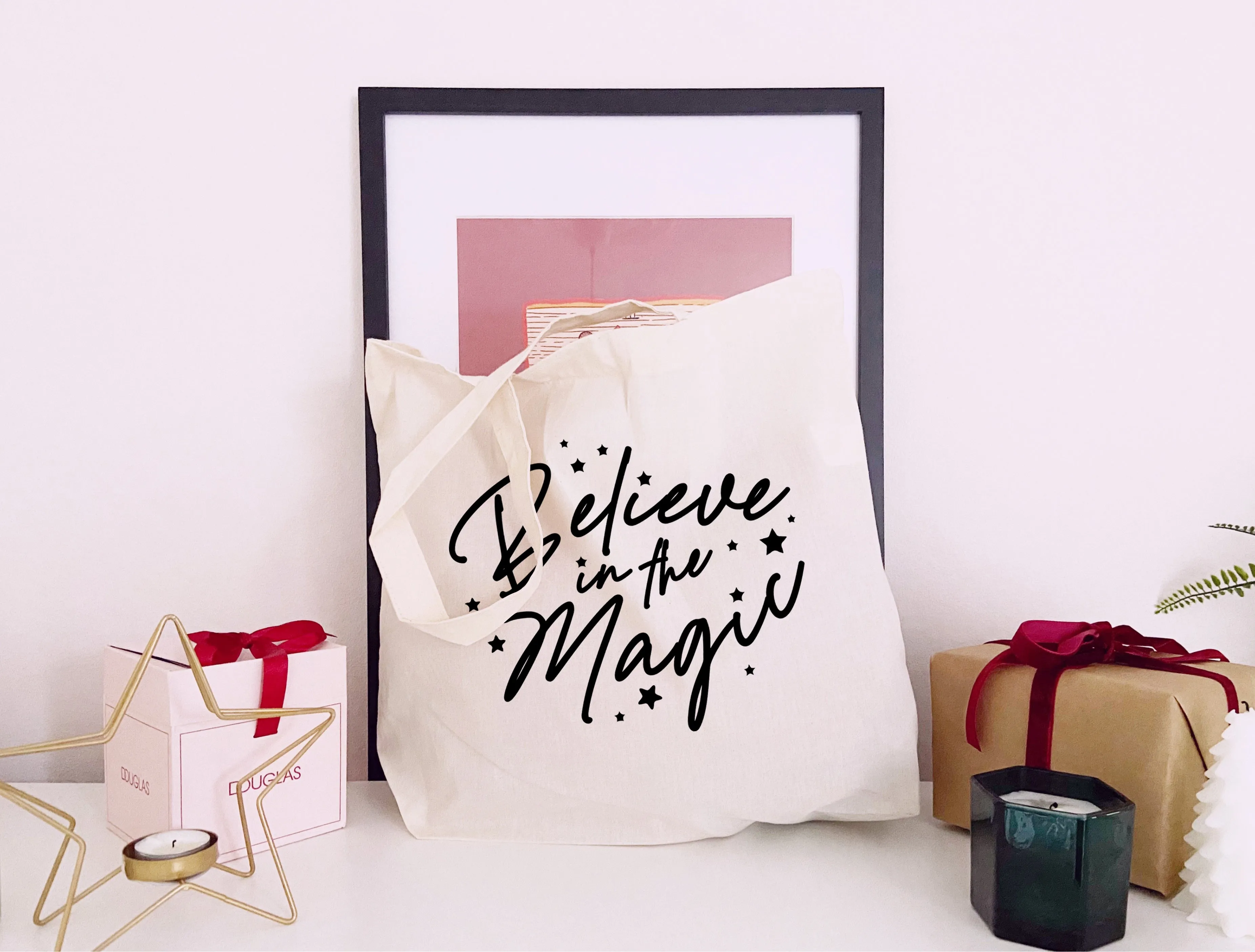 Believe In The Magic - Large Canvas Tote Bag