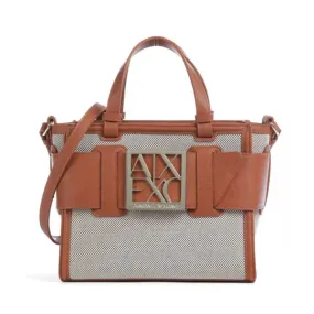 Borsa Donna a Mano con Tracolla ARMANI EXCHANGE colore Cuoio Misura Piccola