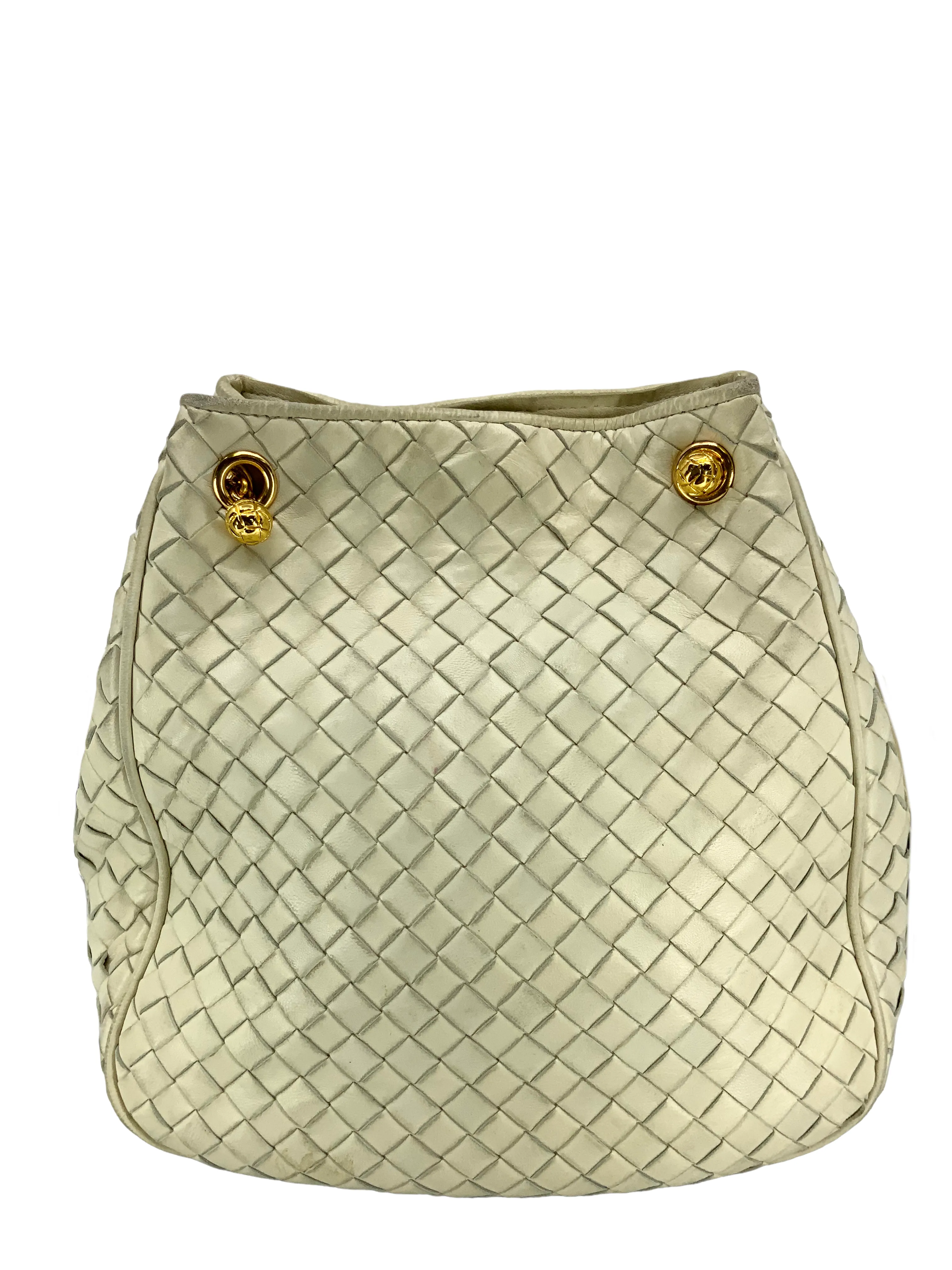 Bottega Veneta Vintage Woven Leather Shoulder Bag