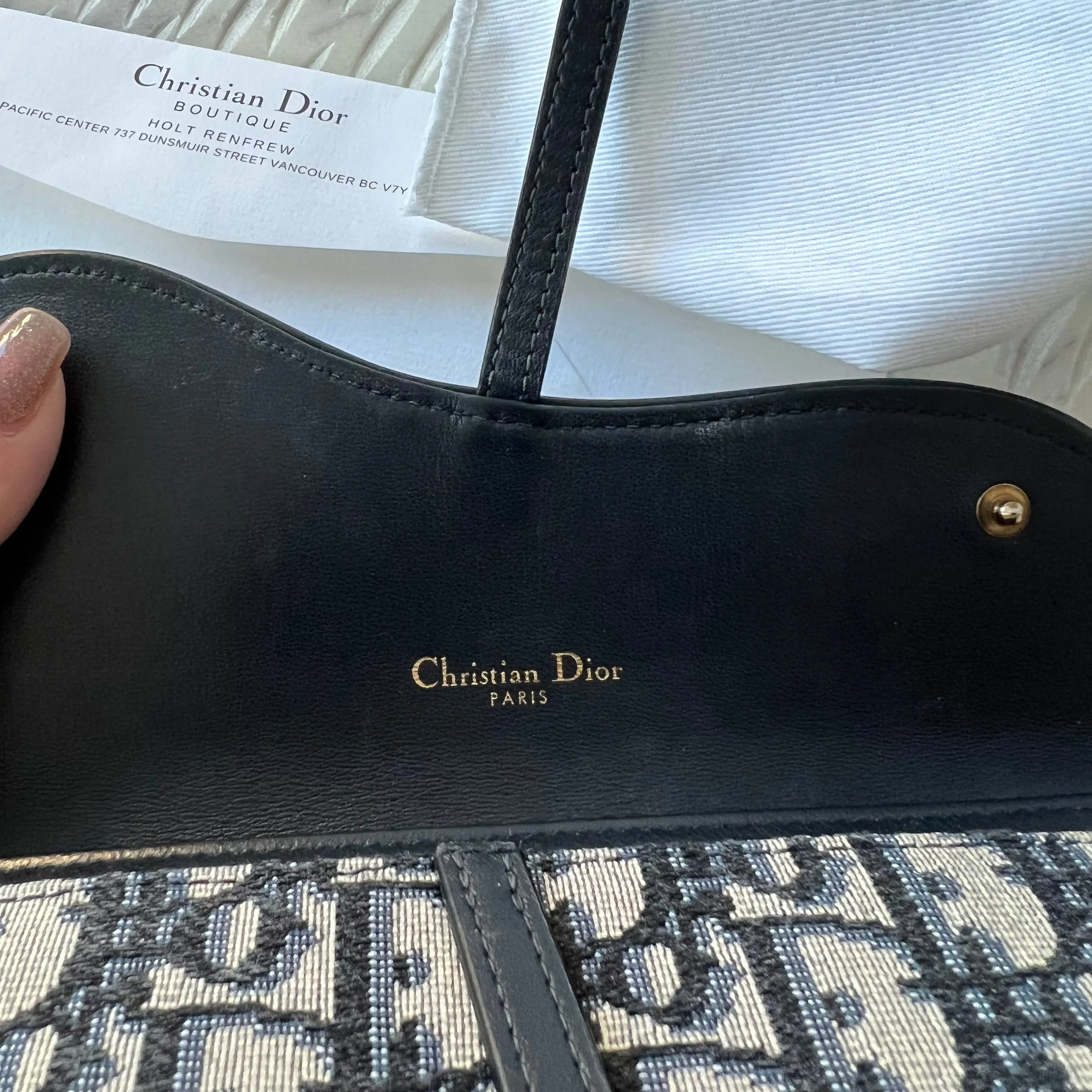 Christian Dior Long Saddle Wallet on Chain Bag