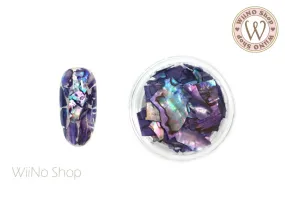 Dark Violet Natural Abalone Crushed Shell Chips Nail Art Decoration