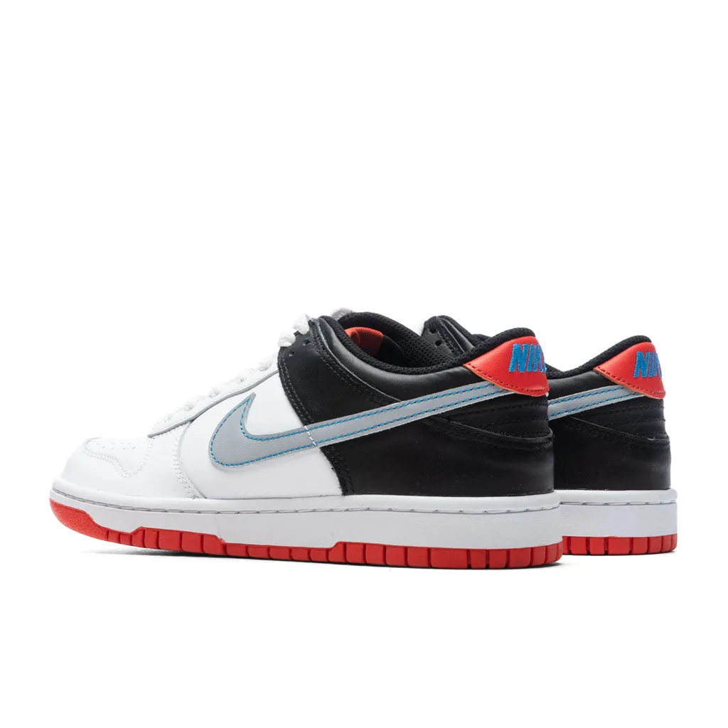 Dunk Low (GS) - White/Wolf Grey/Light Crimson