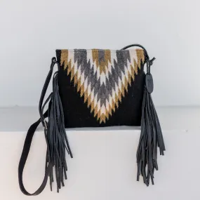 Golden Diamond Fringe Bag