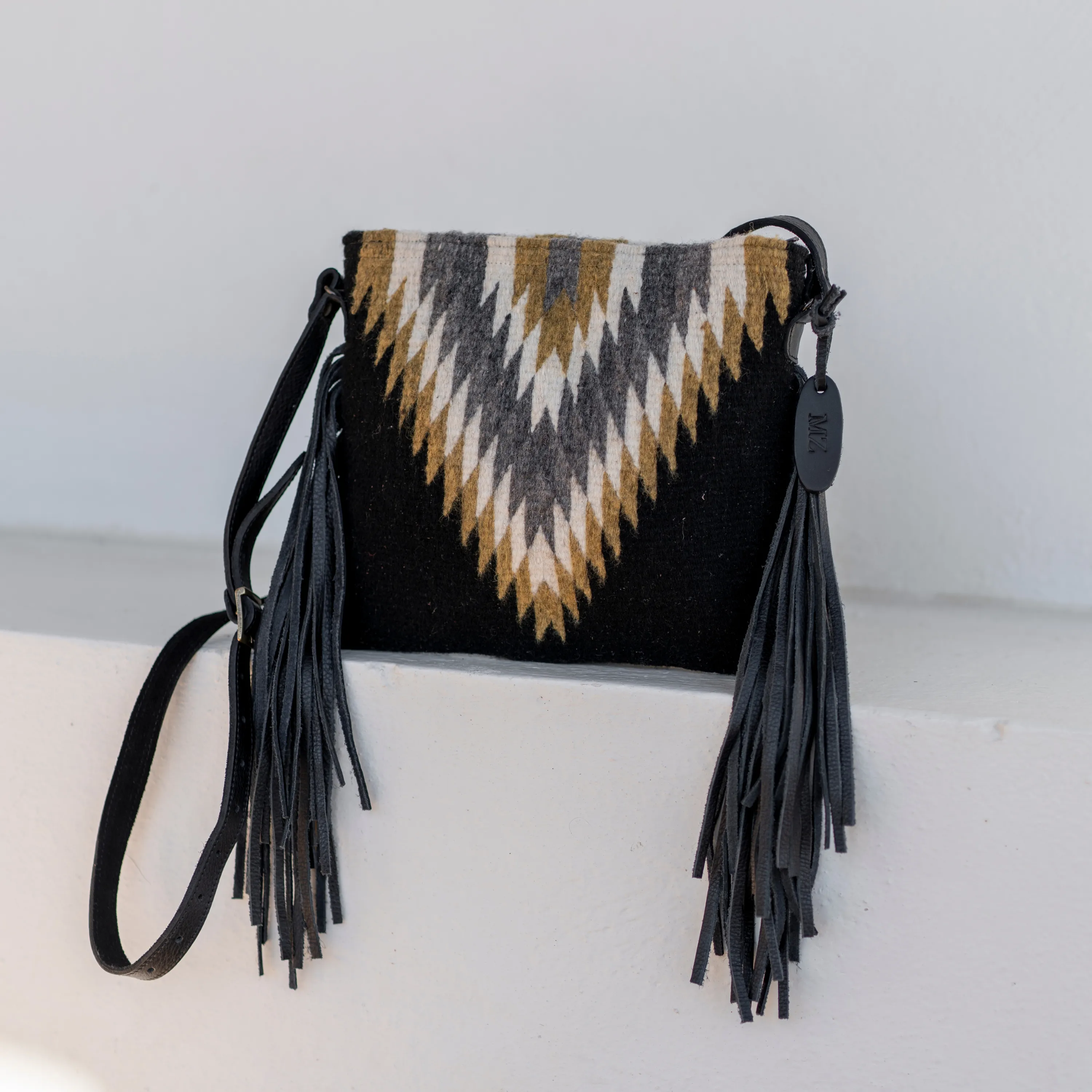 Golden Diamond Fringe Bag