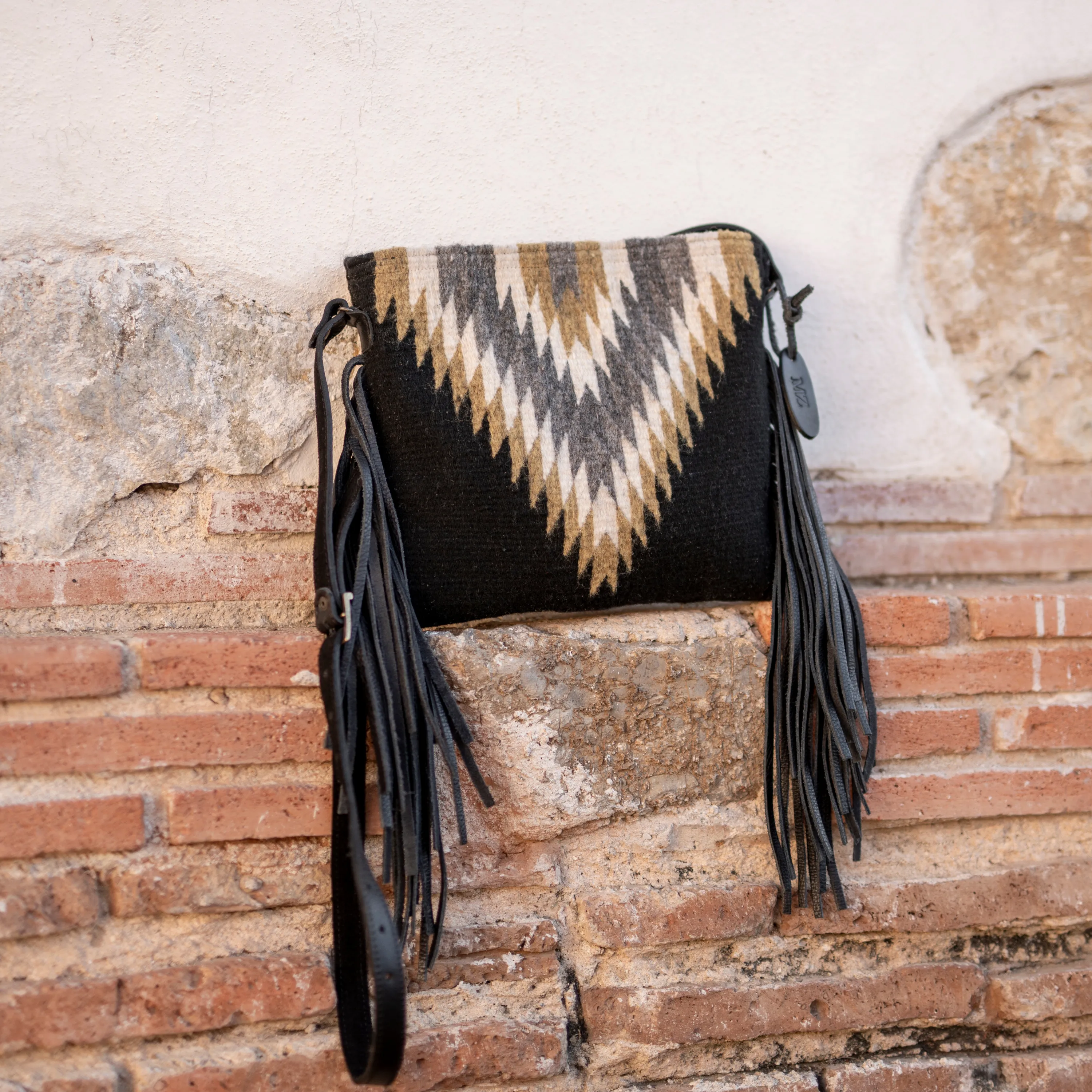 Golden Diamond Fringe Bag