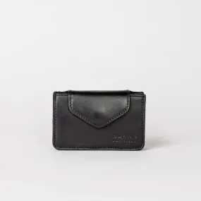 Harmonica Leather Wallet in Black