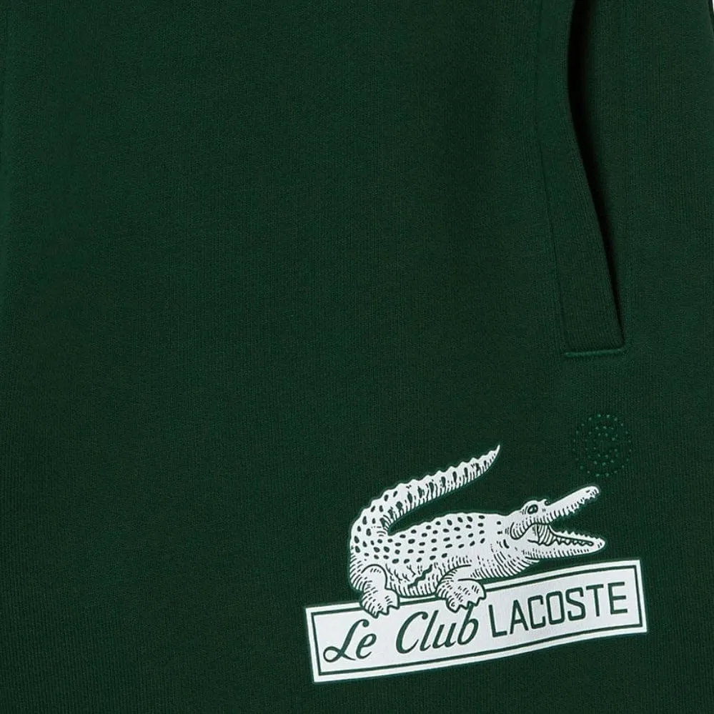 Lacoste Unbrushed Organic Cotton Fleece Short (Green) GH5582-51