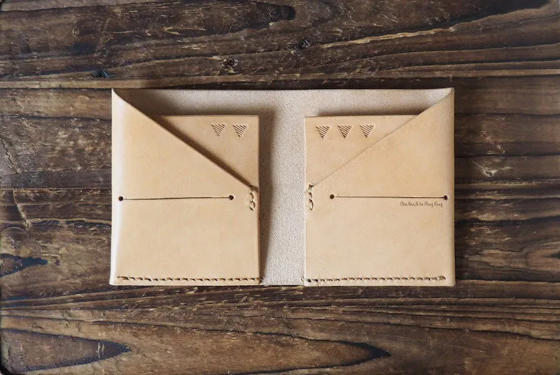 Leather Billfold Wallet #Natural Nude