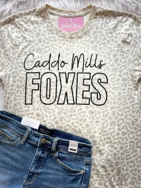 Leopard Caddo Mills Foxes Graphic Tee