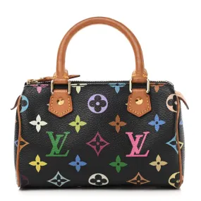 Louis Vuitton x Takashi Murakami Speedy Mini Black/ Noir