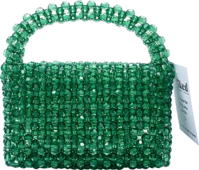 Melie Bianco Green Sherry Beaded Bag One Size