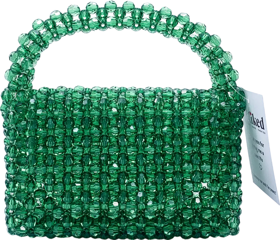 Melie Bianco Green Sherry Beaded Bag One Size