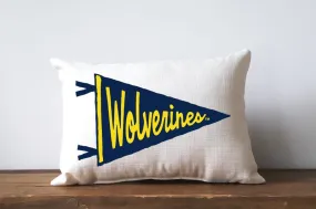 Michigan Wolverines Pennant Pillow