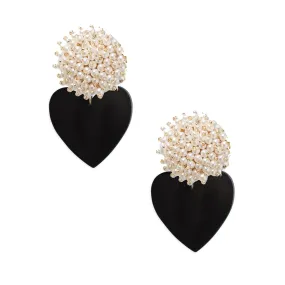 Neely Phelan Cluster Pearl Black Hearts