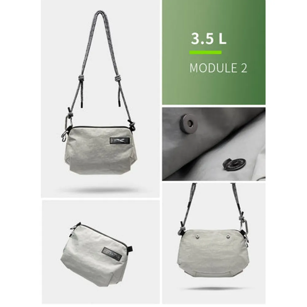 NIID NIID VIA MODULARIZED SLING BAG 8L-ASH