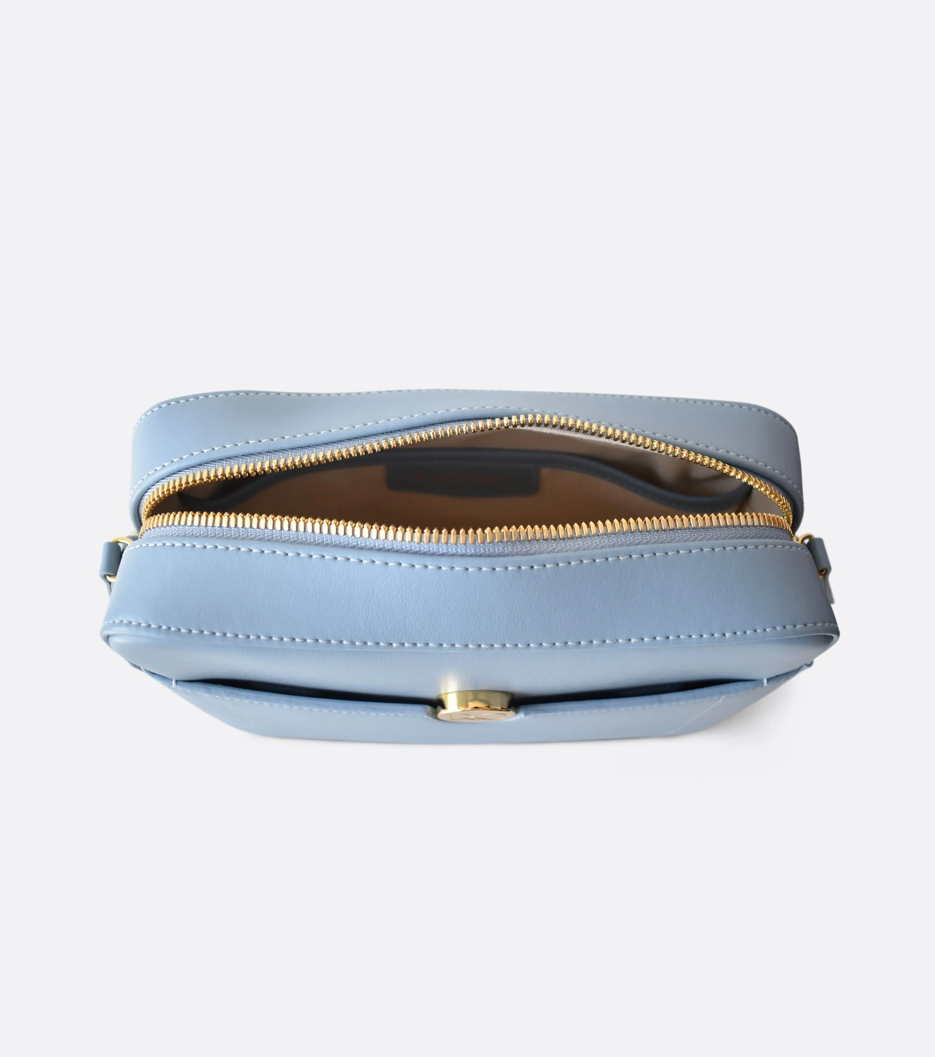 Nomad Apple Leather Vegan Crossbody Bag | Light Blue