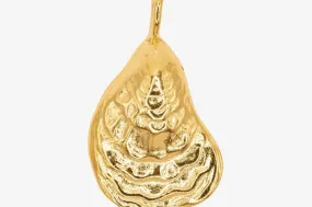 Oyster Shell Charm Wholesale 14K Gold, Solid 14K Gold, G129