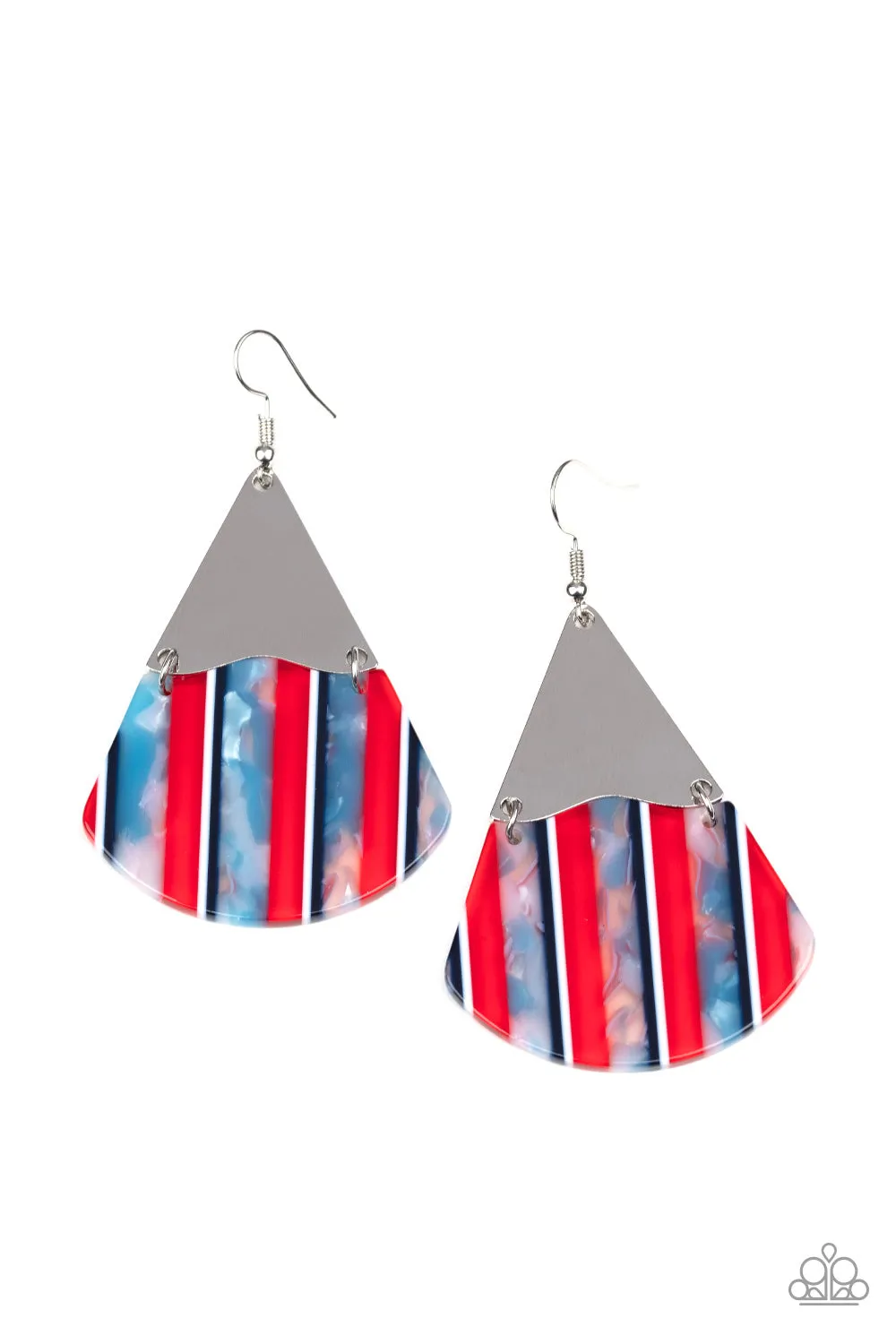 Paparazzi Accessories - Social Animal - Red Earrings