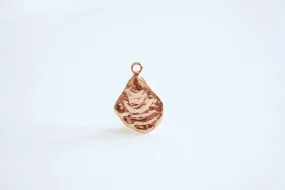 Pink Rose Wholesale Gold Oyster Charm, Gold Seashell Charm, Shell Charm, Oyster Charm, Beach Charm, Clam Shell, Shell Charm, Mussel Shell, Ocean, 373