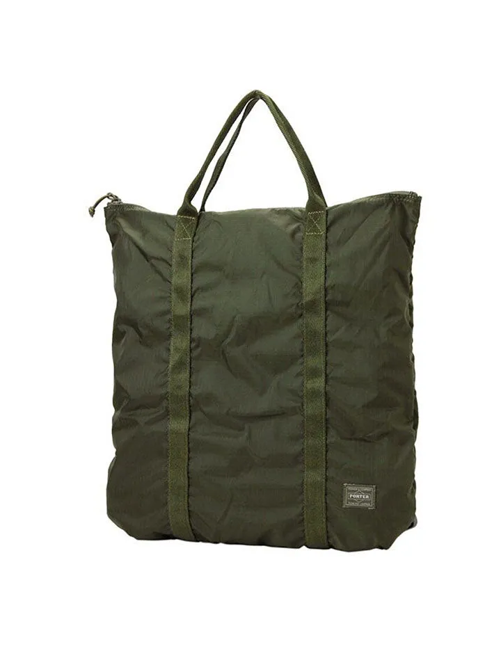 Porter-Yoshida and Co Flex 2-Way Tote Bag Olive Drab