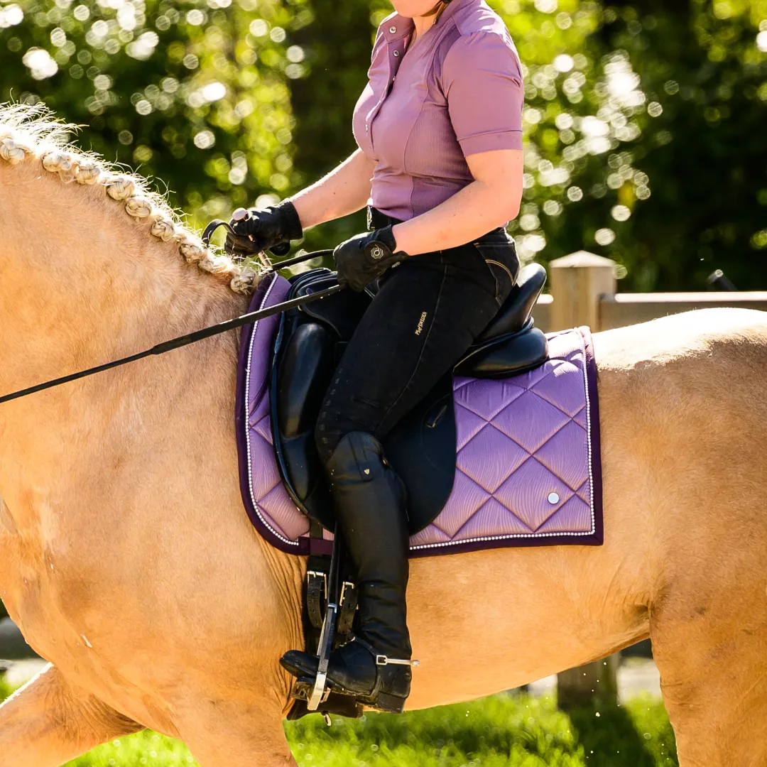 PS of Sweden Purple Grape Wave Dressage Saddle Pad