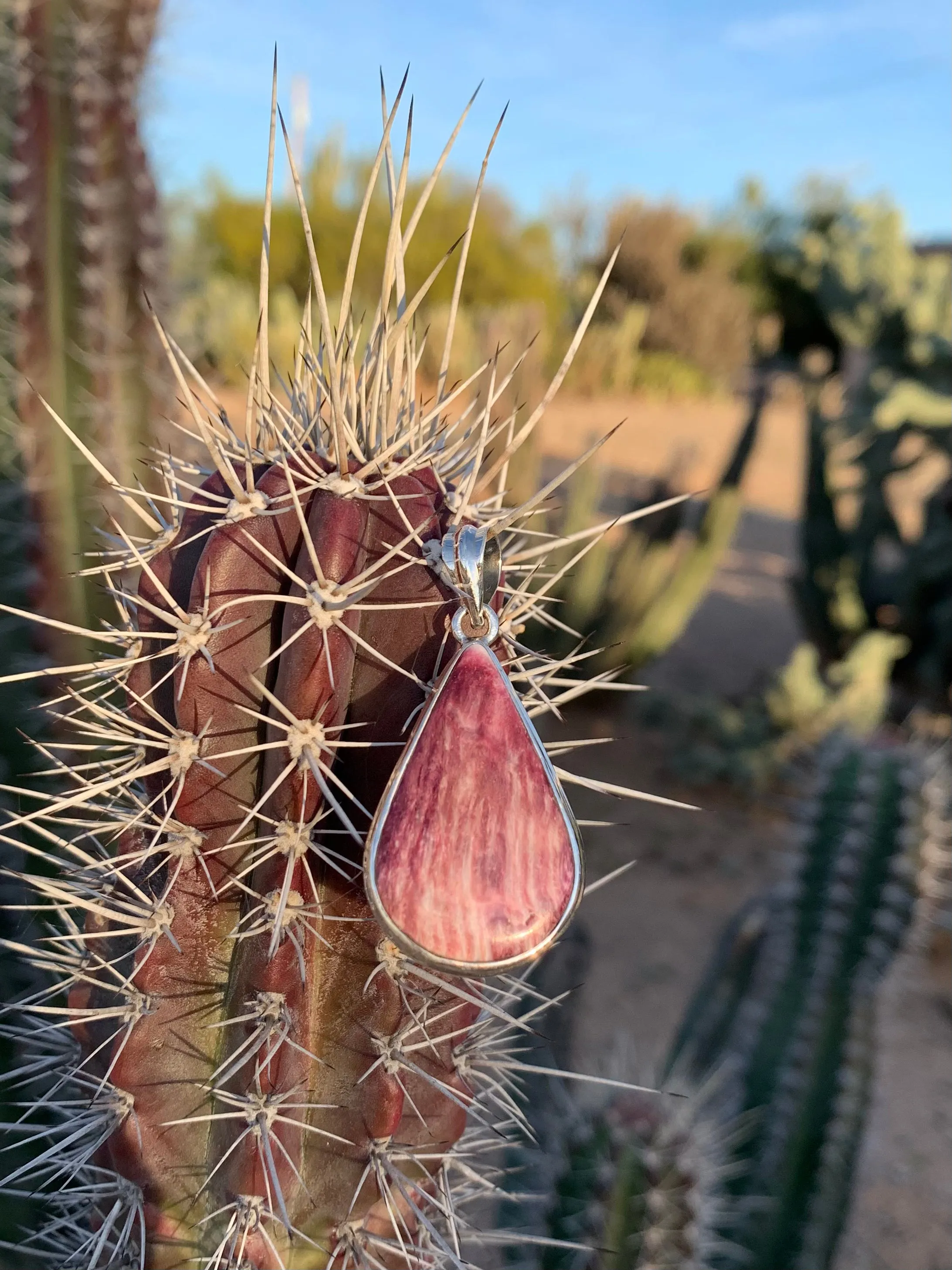 Purple Spiny Oyster Shell pendant