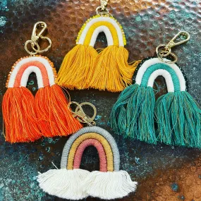 RAINBOW keychain or bag pull