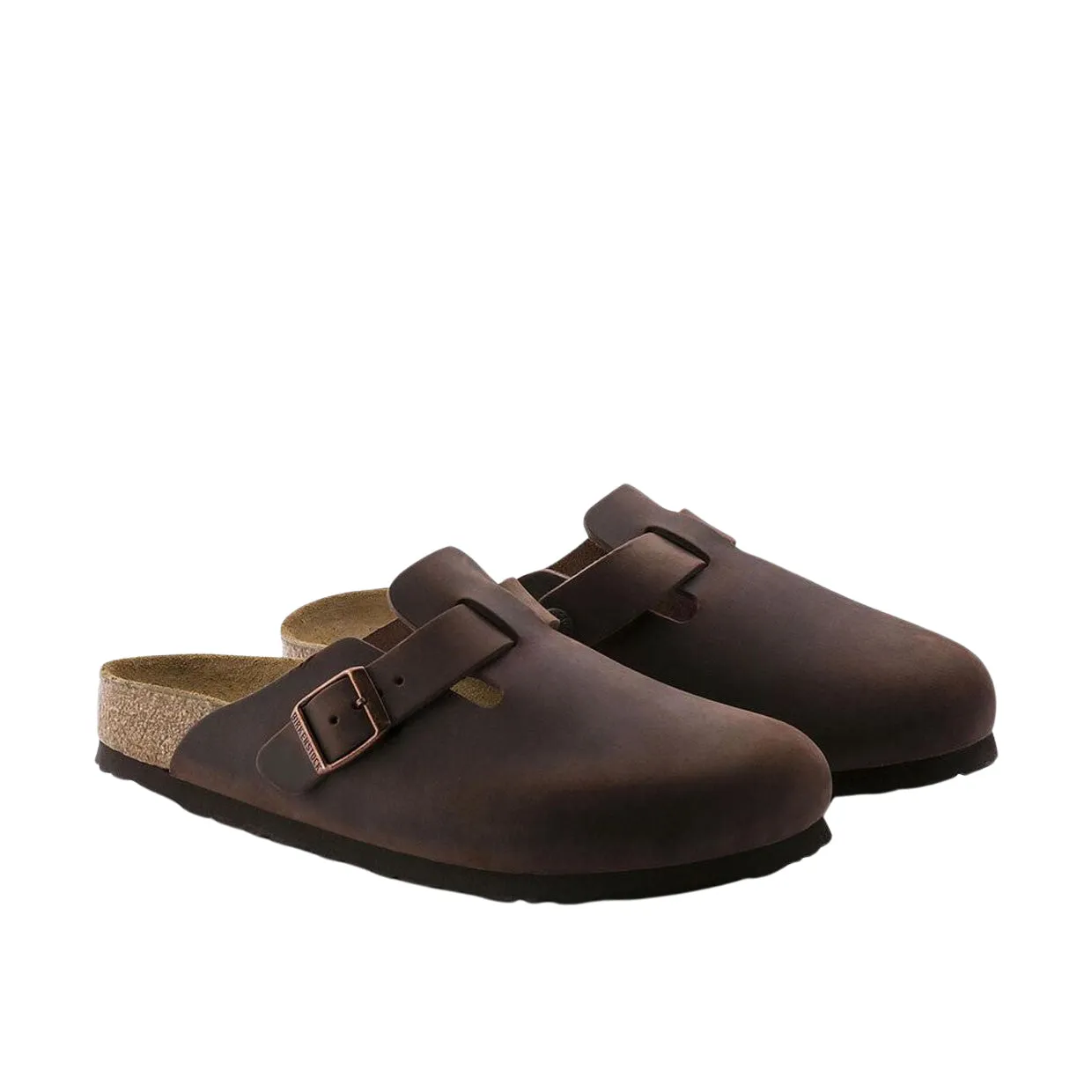 Sabot Unisex Birkenstock Boston Plantare Morbido Marrone