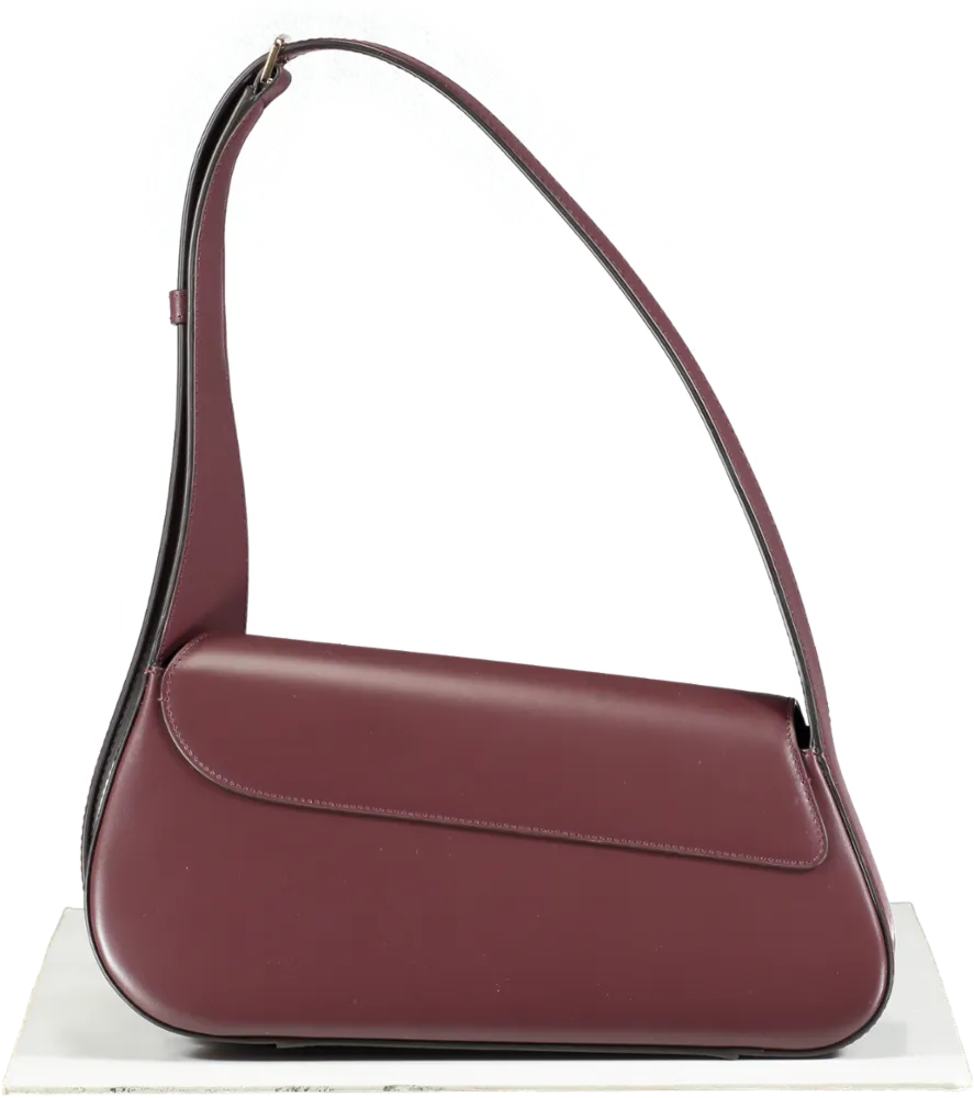 Santoni Red Burgundy Leather The Pluto Bag