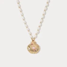 Shell Pearl Necklace