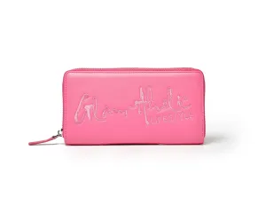 SIGNATURE LOGO STANDARD WALLET HOT PINK