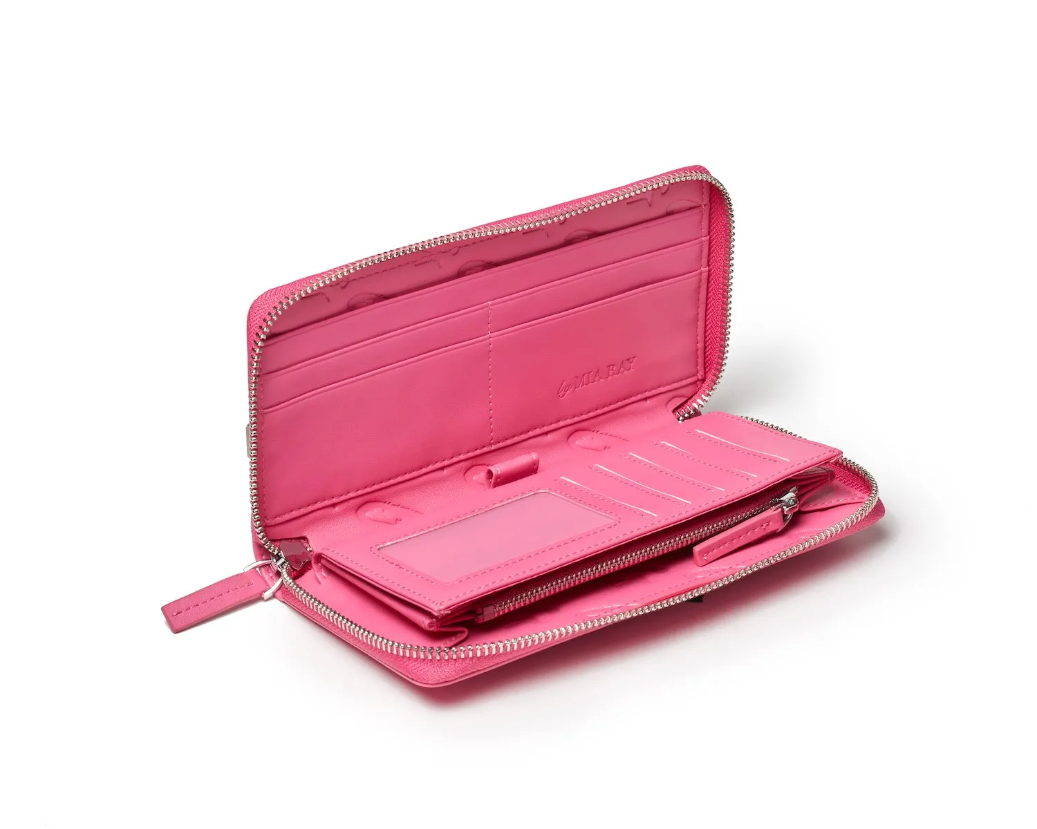 SIGNATURE LOGO STANDARD WALLET HOT PINK