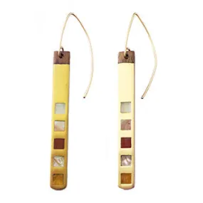 Sisu Block Pendant Earring