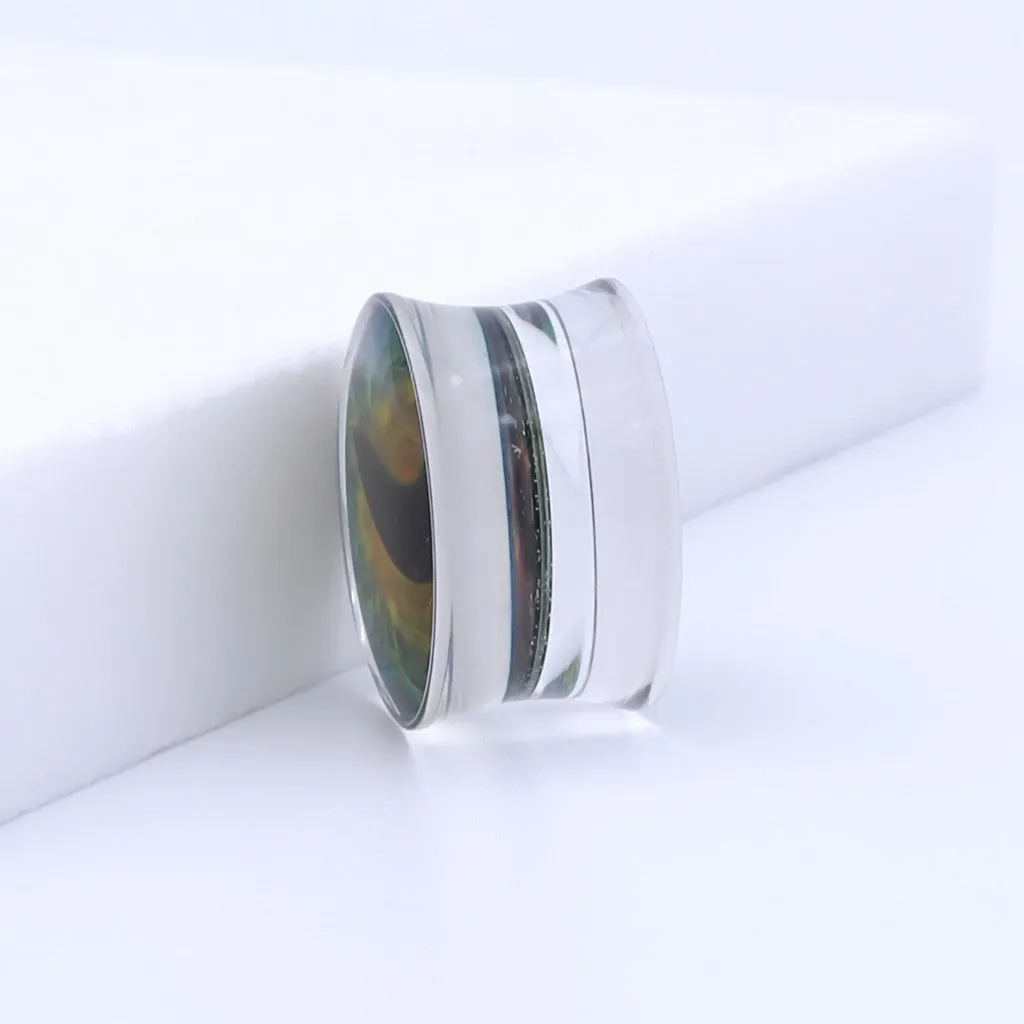 Snake Eye Inlaid Acrylic Saddle Plugs