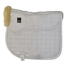 Steffan Peters Shearling Dressage Pad in White - Full