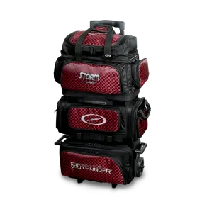 Storm Rolling Thunder 6 Ball Roller Checkered Bowling Bag Red/Black