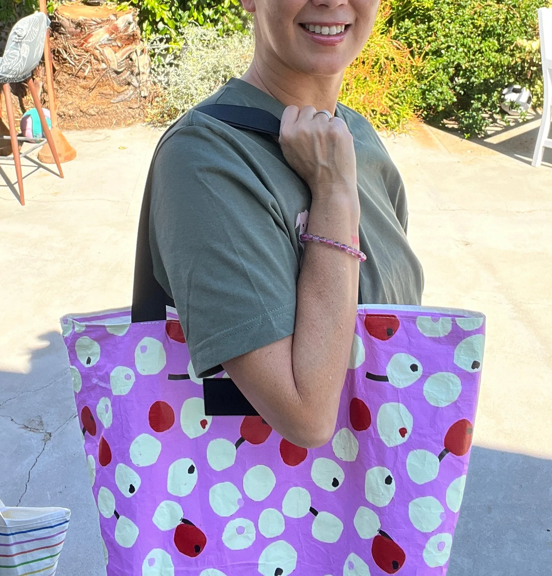 Sweet Cherries REVERSIBLE Tote Water Resistant