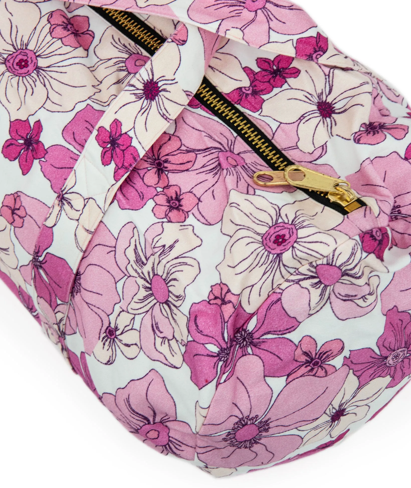 Theme Girls Duffle White 70's Floral