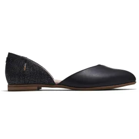 Toms Julie D'Orsay Flat Black Womens Shoes