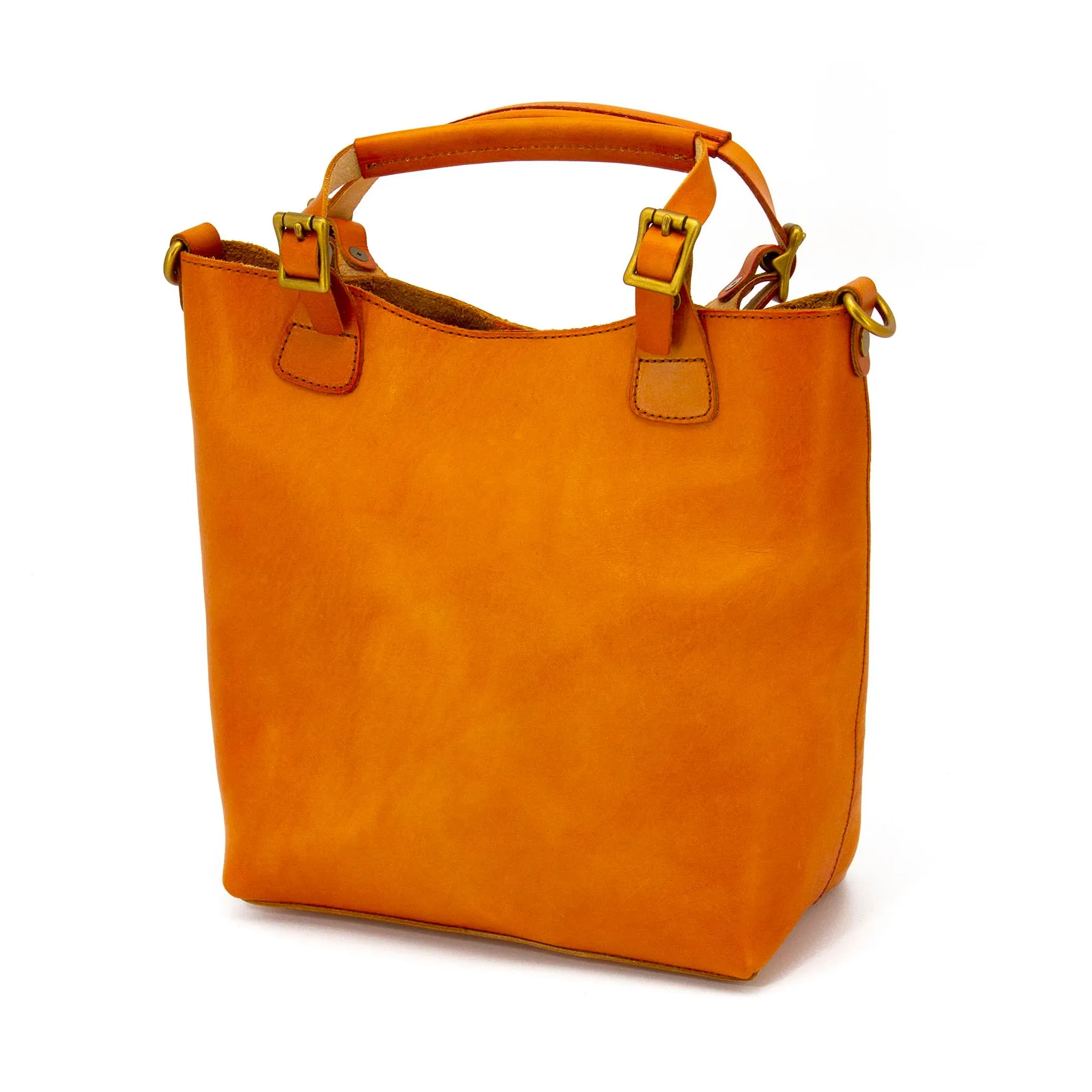 Vegetable-Tanned Leather Handmade Bag,Italian Leather Tote Bag-i7bags