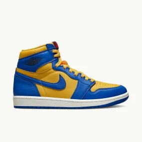 WOMENS AIR JORDAN 1 RETRO HI OG VARSITY MAIZE GAME ROYAL SAIL